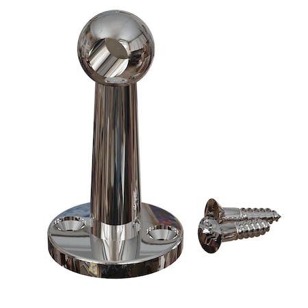 Designs Of Distinction Gallery Rail End Post - Chrome 01HC9003CR1